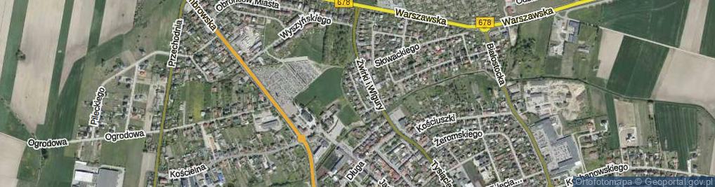 Zdjęcie satelitarne Szopena ul.